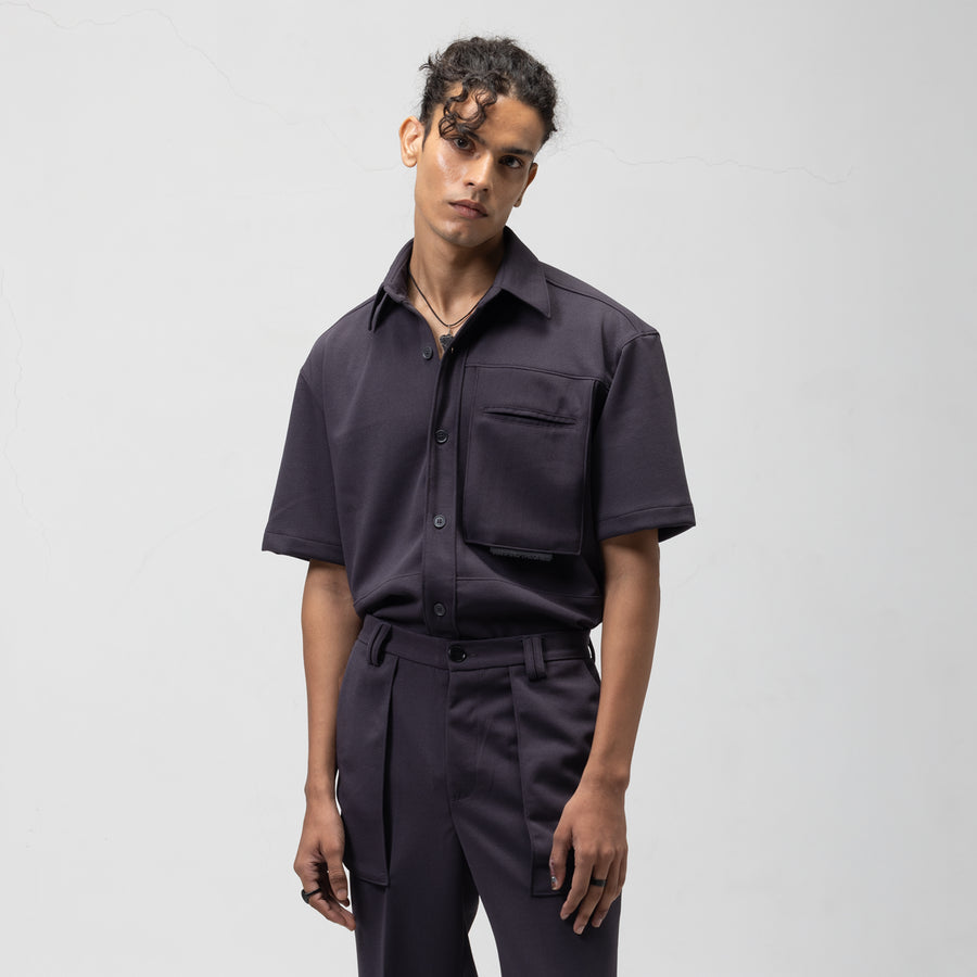 SLING POCKET SHIRT - ASH GREY