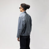 FUNCTIONAL TRACK ZIPPER - CORAL BLUE