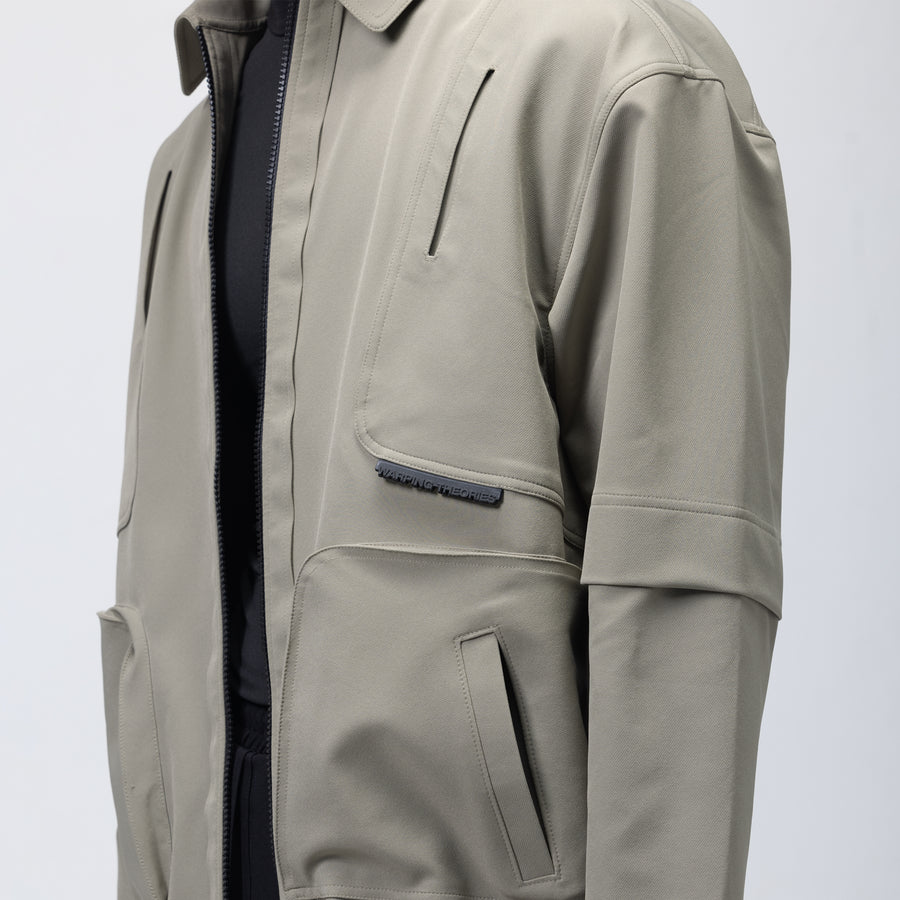 FUNCTIONAL TRACK ZIPPER - MINT CHIP