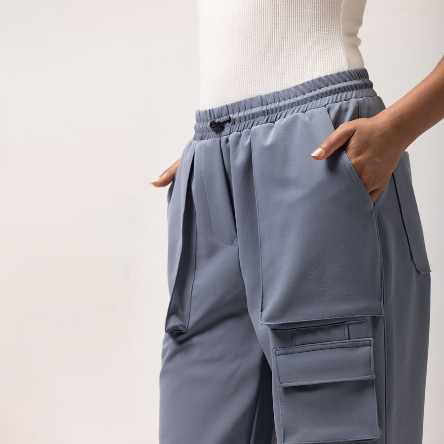 UTILITY DARTED TRACKS - CORAL BLUE