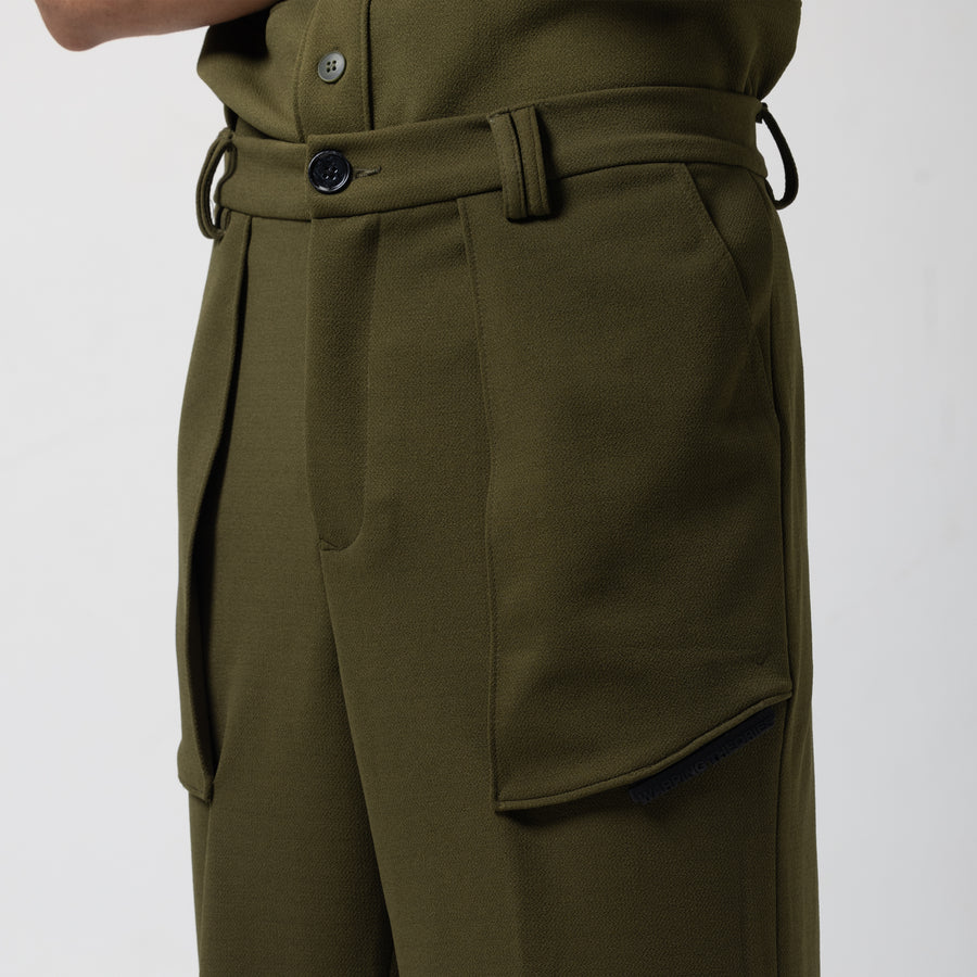 SLING POCKET PANTS - PICKLE GREEN