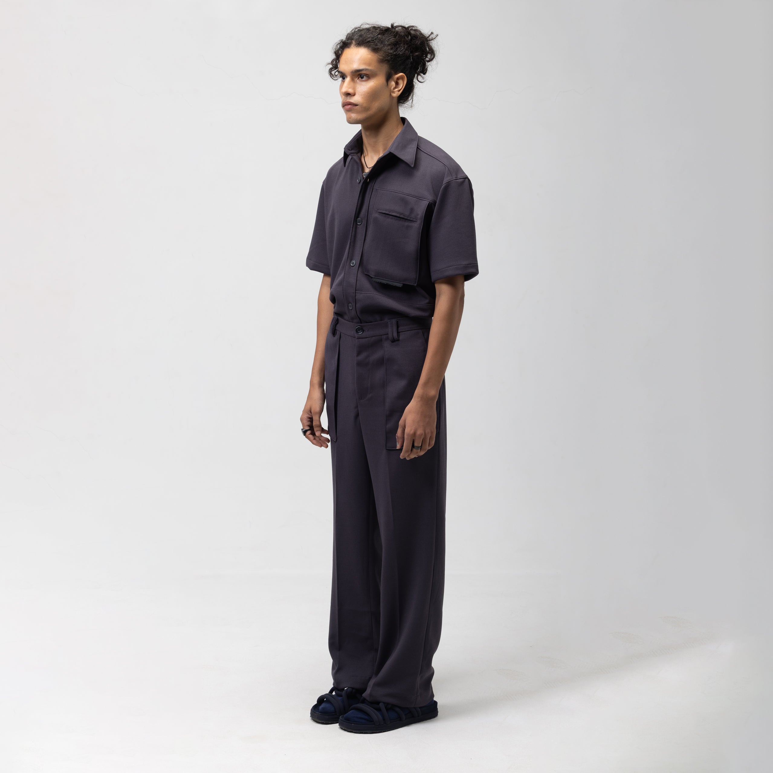 SLING POCKET PANTS - ASH GREY