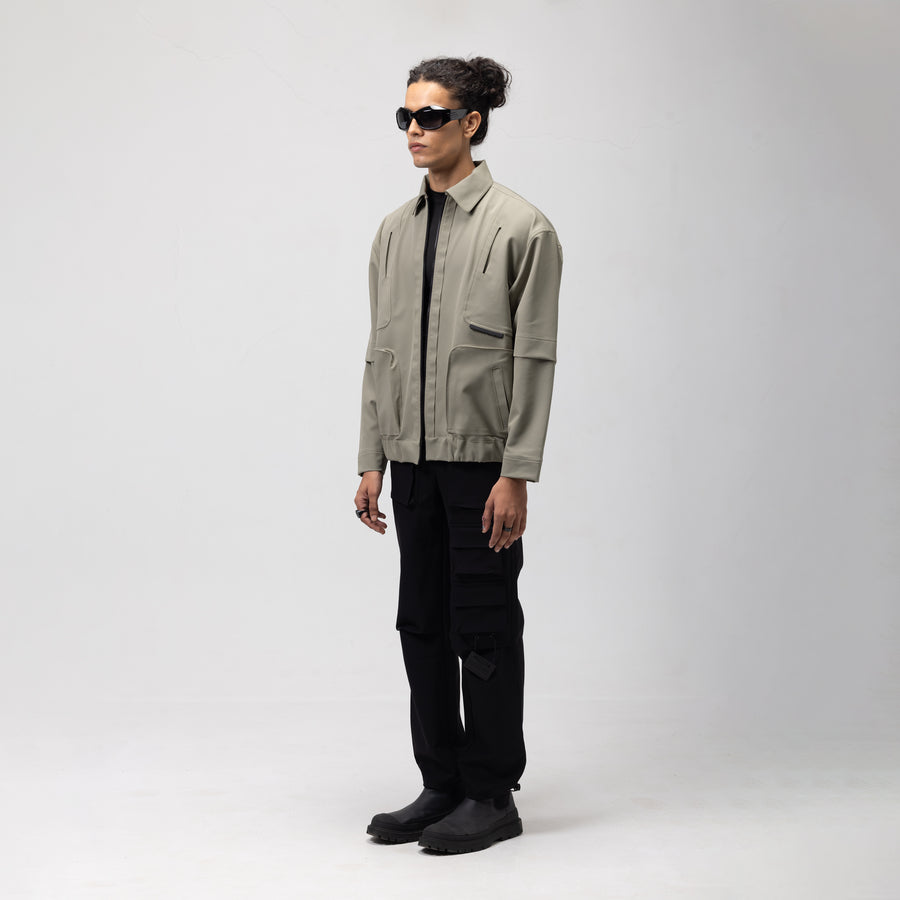 FUNCTIONAL TRACK ZIPPER - MINT CHIP