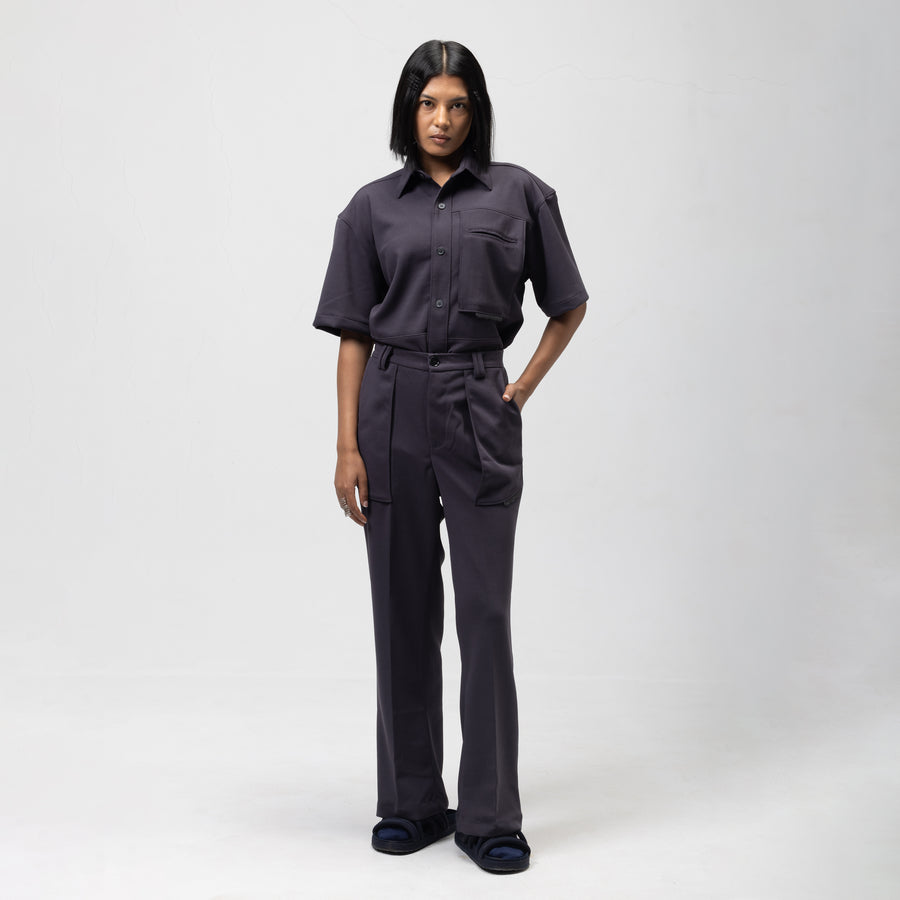 SLING POCKET SHIRT - ASH GREY