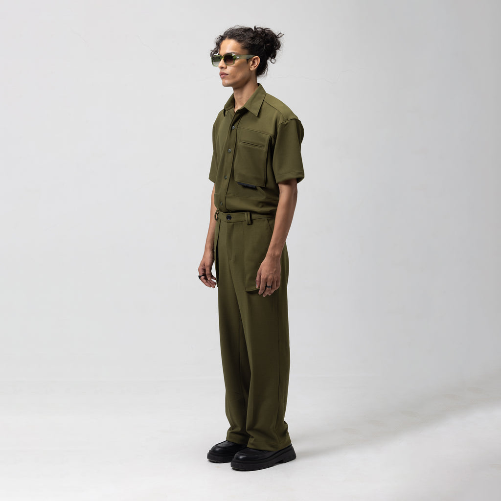 SLING POCKET PANTS - PICKLE GREEN