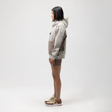 OBLIQUE COLOR BLOCK HOODIE - COOKIES AND CREAM -2