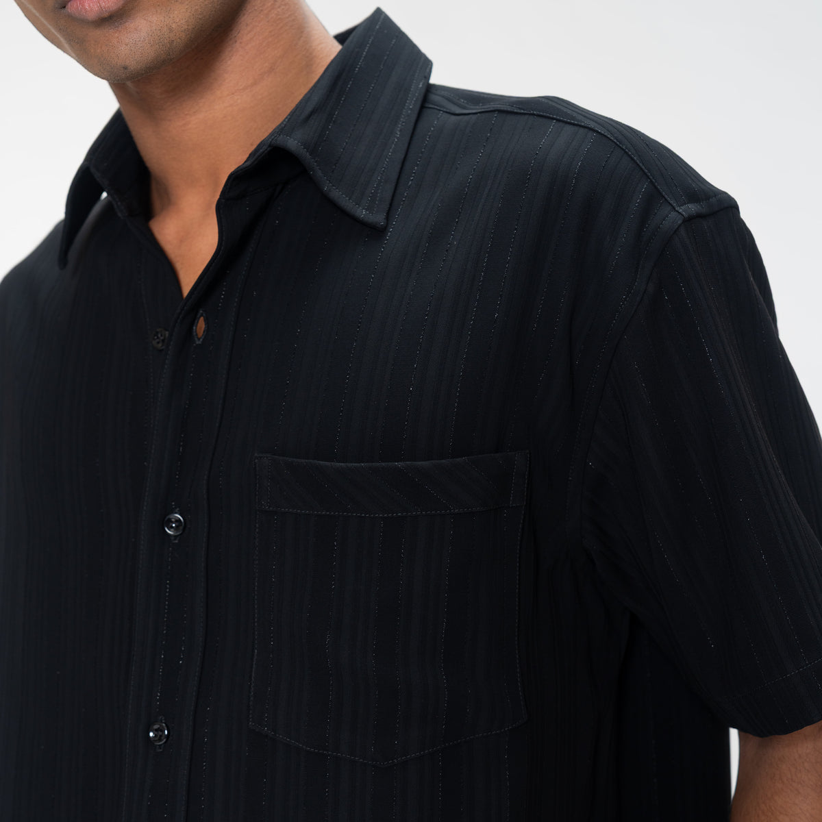 MOONLIT YAMAZAKI SHIRT - JET BLACK