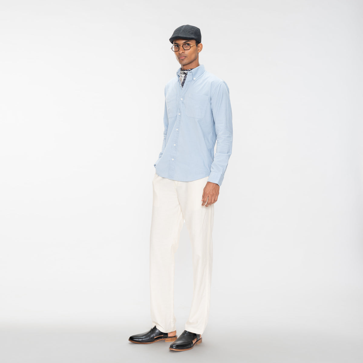 RELAXED TENCEL TROUSERS - CREAM