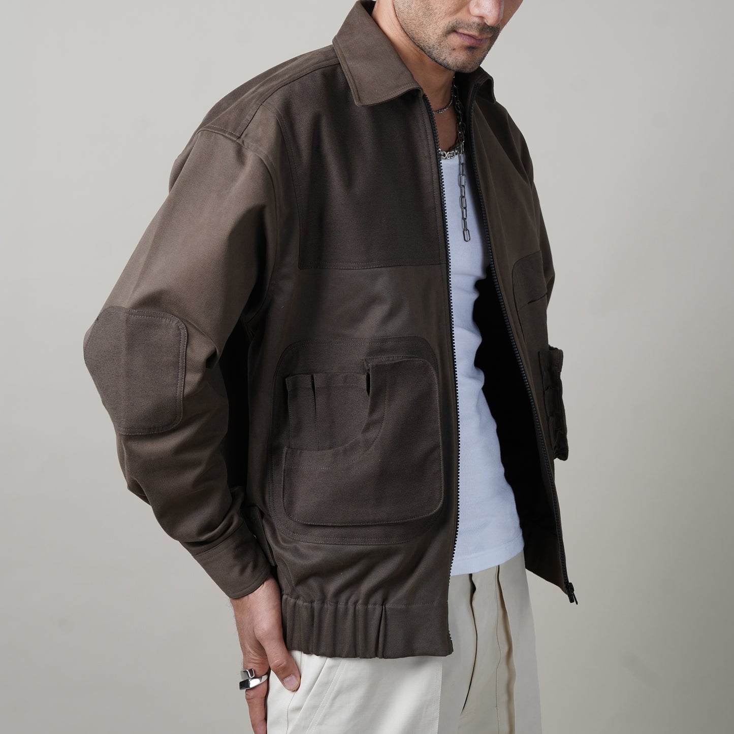 DARK WALNUT, BOMBER JACKET, MENSWEAR, MENS STYLING, FALL WINTER 2023, MENS CLOTHING, OUTFIT INSPIRATION, people also ask 