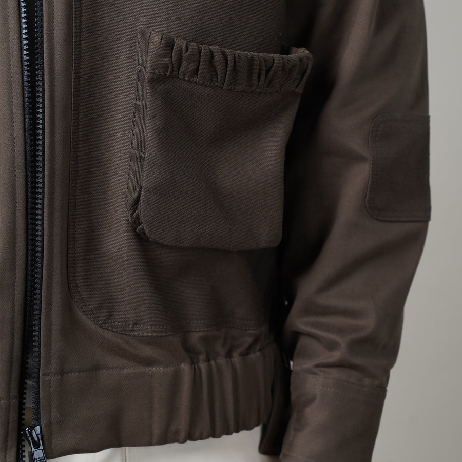 jacket, lookbook. menswear, utility pocket, womenswear, pocket detailing, dark walnut, brown jacket, streetwear, people also ask 