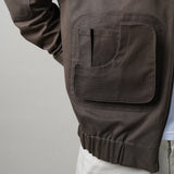 EGYPTIAN GIZA FABRIC, 3D POCKETS, ELASTICATED WAISTBELT, WINTER ESSENTIAL, MENS JACKET, BROWN BOMBER JACKET, BROWN, SPICED WALNUT COLOURWAY, , epeople also ask 