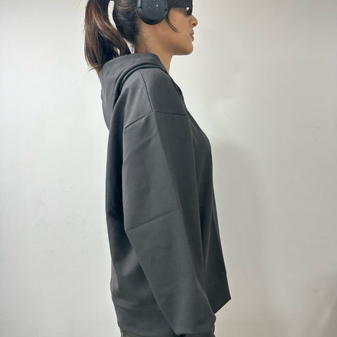 WT BOX - FIT HOODIE - LAVA GREY