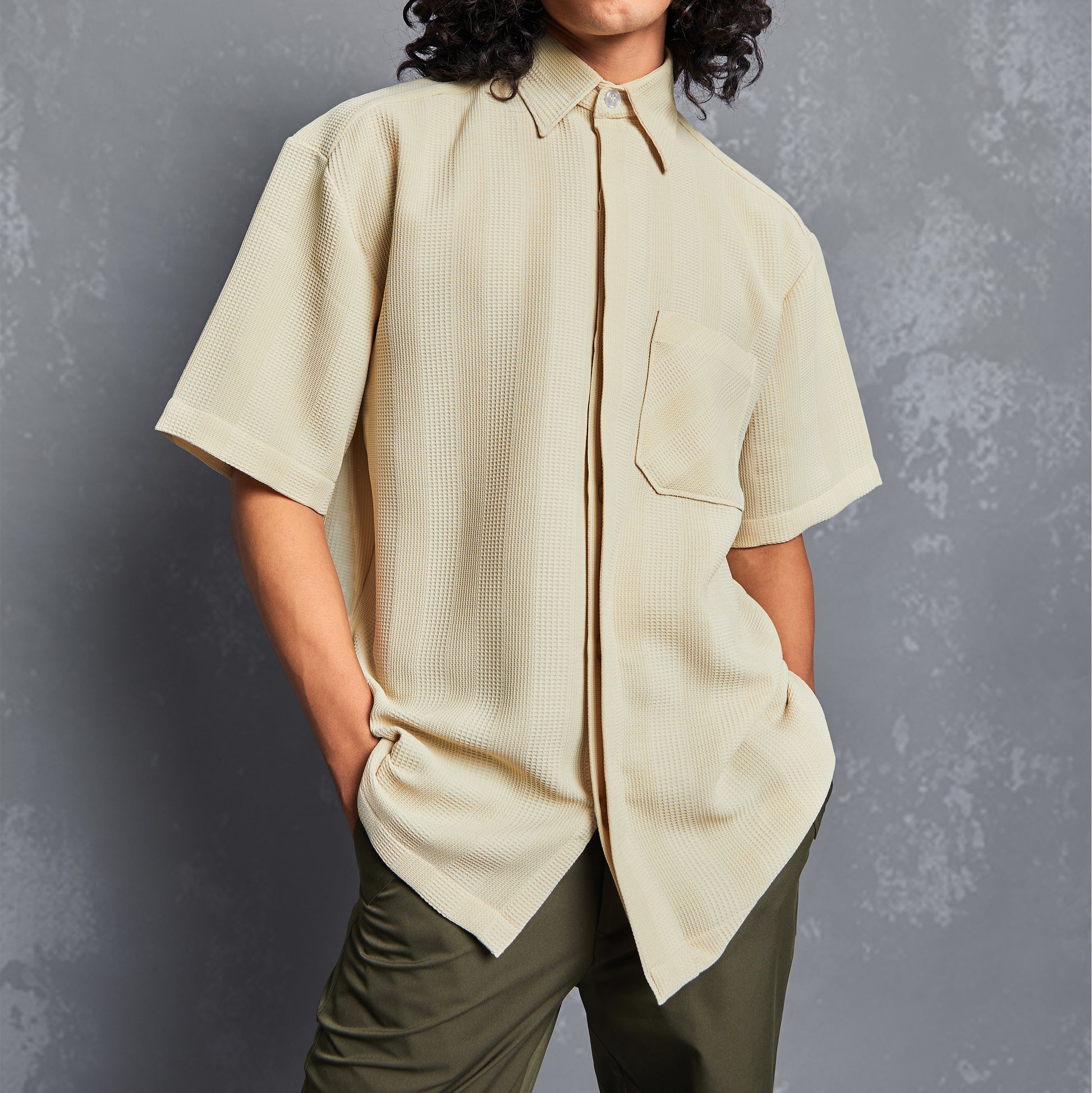 polyester shirt fabric, pocket detail, half sleeve, polyester half sleeve, rich polyester, one piece cuban style colour, ivory polyester half sleeve shirt, polyester unisex shirt, people also ask