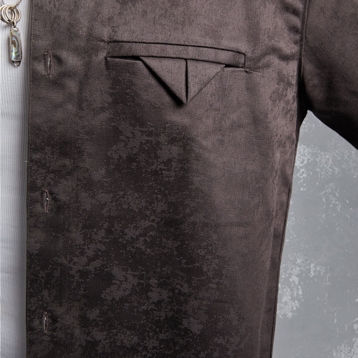 MENSWEAR, ABSTRACT FABRIC, FABRIC DETAILS,WELT POCKET, JACQUARD,Jacquard shirt, abstract tonal pattern, welt pocket, fixed pleated pocket square, one piece Cuban style collar, slit at the bottom of the side seam. UNISEX, RELAXED FIT, SIZE AVAILABLE S TO XXL, PLUS SIZE CLOTHING, SHIRT, JACQUARD, POLO SHIRTS,SHIRT DESIGN, SHIRT PATTERN, SHIRT SIZING, SHIRTS FOR MEN, SHIRTS FOR GIRLS, SHIRT DESIGN FOR MEN, SHIRT DESIGN FOR GIRLS, SHIRT FOR WOMEN, SHIRT SIZE CHART, JACQUARD SHIRT DESIGNS 2021, people also ask 