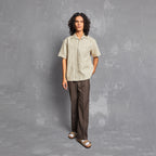 model, editorial, aesthetic. buttoned up shirt, shirt for men, womenswear styling, straight fit, laced up detail, pocket detailing, people also ask 